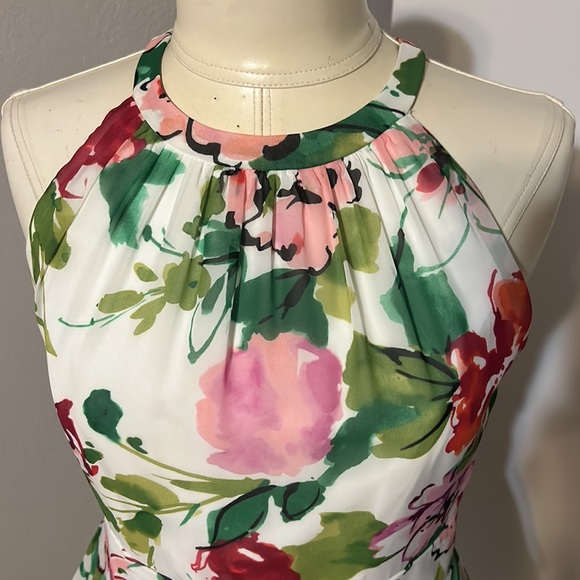 Evan Picone Halter Dress BEAUTIFUL!!! Size 6 Floral - Picture 5 of 8
